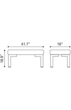 Zuo Partner Double Bench