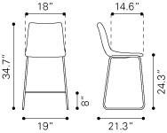 Zuo Smart Counter Chair