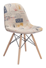 Zuo Solo Dining Chair Vintage Postage Print