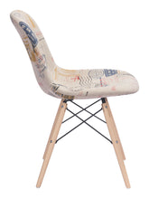 Zuo Solo Dining Chair Vintage Postage Print
