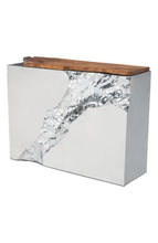 Zuo Luxe Console Table Natural & Stainless Steel