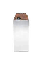 Zuo Luxe Console Table Natural & Stainless Steel