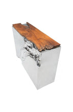 Zuo Luxe Console Table Natural & Stainless Steel
