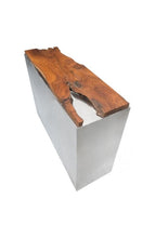 Zuo Luxe Console Table Natural & Stainless Steel