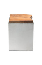 Zuo Luxe Side Table Natural & Stainless Steel