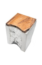 Zuo Luxe Side Table Natural & Stainless Steel