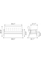 Zuo Rocky Sofa