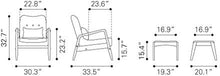 Zuo Bully Lounge Chair & Ottoman