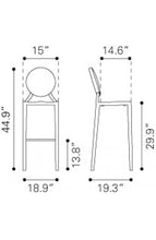 Zuo Eclispe Bar Chair - Set Of 2
