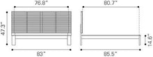 Zuo Linea King Bed