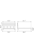 Zuo Perth King Bed