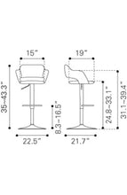Zuo Hysteria Bar Chair