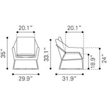 Zuo Lincoln Lounge Chair
