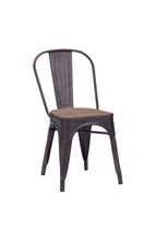 Zuo Elio Chair Rusty+Elm Wood Top - Set Of 2