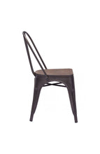 Zuo Elio Chair Rusty+Elm Wood Top - Set Of 2