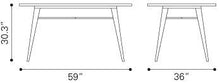 Zuo Titus Rectangular Dining Table