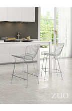 Zuo Wire Counter Chair Chrome - Set Of 2