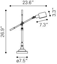 Zuo Turn Table Lamp