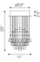 Zuo Pollow Ceiling Lamp Clear
