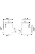 Zuo Pinery Corner Chair