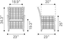 Zuo Sandbanks Dining Chair - Set of 2