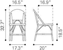 Zuo Paris Dining Chair - Set Of 2