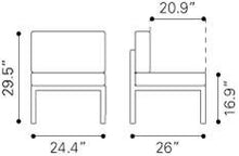 Zuo en Beach Middle Chair - Set Of 2