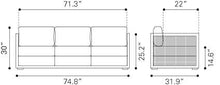 Zuo Coronado Sofa