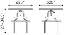 Zuo Twin Peaks Counter Table