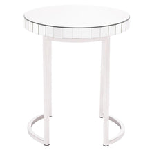 Zuo Mirrored Circular End Table Mirror