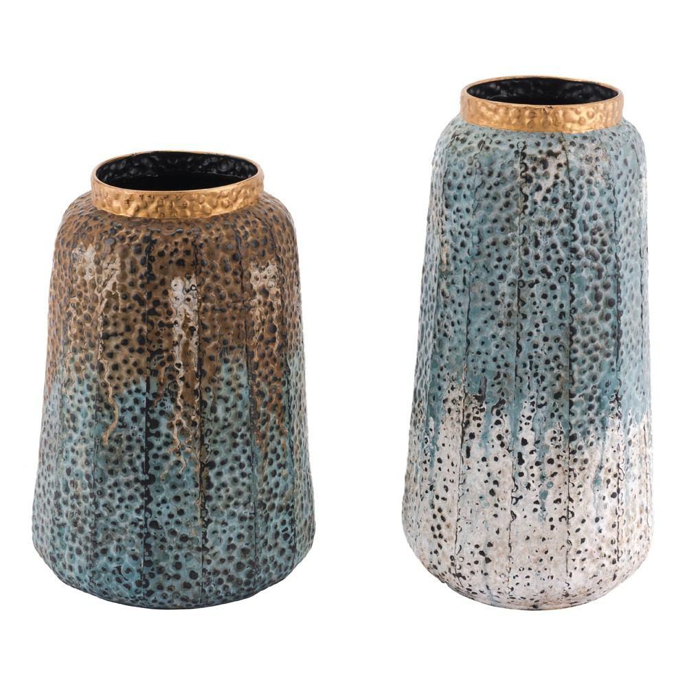 Zuo Antique Vases Multicolor - Set Of 2