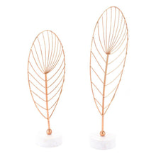 Zuo Hojas Figurines Copper - Set Of 2