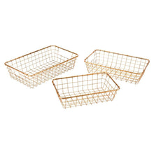 Zuo Baskets Gold - Set Of 3