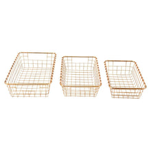 Zuo Baskets Gold - Set Of 3