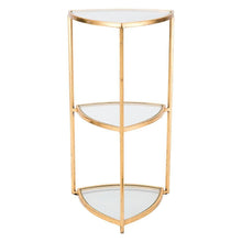Zuo Corner Tri Level Table Gold
