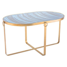 Zuo Zaphire Tables Blue & Antique G - Set Of 2