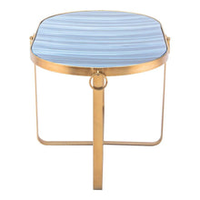 Zuo Zaphire Tables Blue & Antique G - Set Of 2