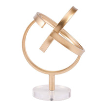 Zuo Doble Rings Figurine Gold