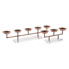 Zuo Lucite 3 Candle Holder Gold