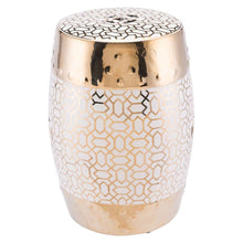 Zuo Laberint Garden Seat Gold And White