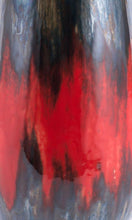 Zuo Lava Tall Vase Black & Red
