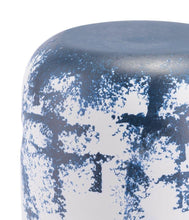 Zuo Mar Garden Seat White & Blue