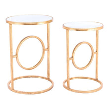 Zuo Aro End Tables Gold - Set Of 2