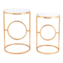 Zuo Aro End Tables Gold - Set Of 2