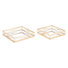Zuo Twisted Trays Gold - Set Of 2