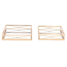 Zuo Twisted Trays Gold - Set Of 2