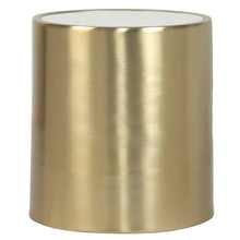 Zuo Emma Accent Table White Marble & Brass