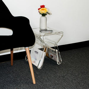 Mod Made Magazine Rack End Table Stool