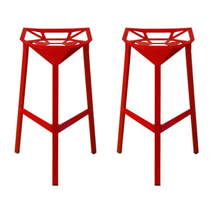 Mod Made Geometric Aluminum Barstool 2-Pack