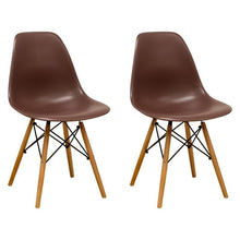 Mod Made Paris Tower Side Chair Wood Leg 2-Pack